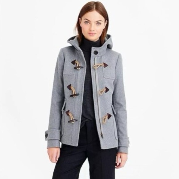J. Crew Jackets & Blazers - NWOT J. Crew Italian Melton Wool Duffle Coat Sz 8